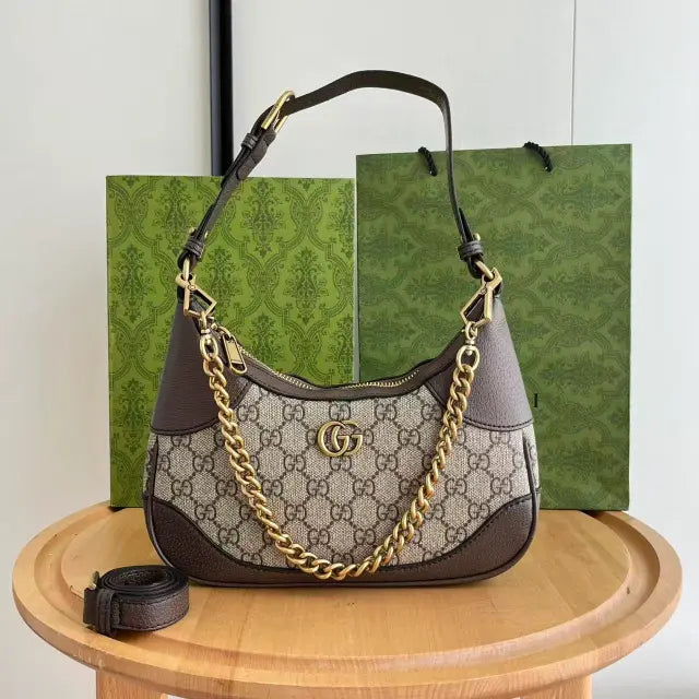 Aphrodite Medium GG Canvas Shoulder Bag