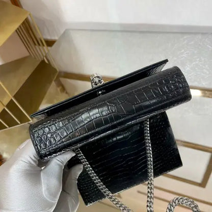 small Kate series small crocodile pattern tassel bag