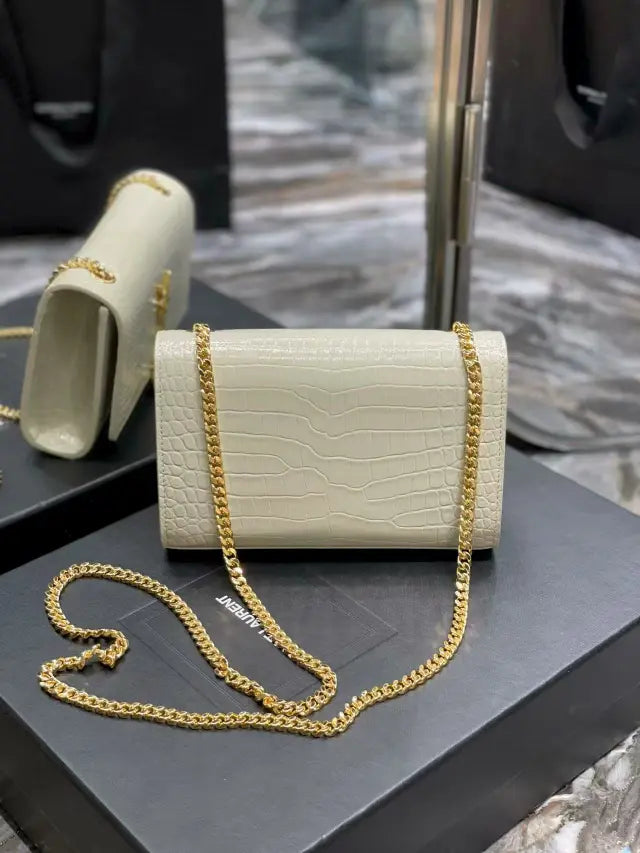 small Kate series small crocodile pattern tassel bag