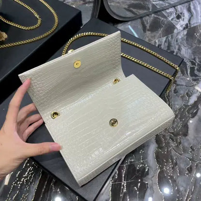 small Kate series small crocodile pattern tassel bag