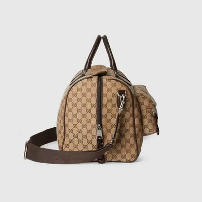 GG canvas medium travel bag