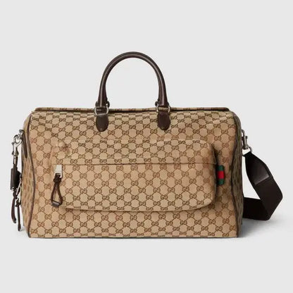 GG canvas medium travel bag