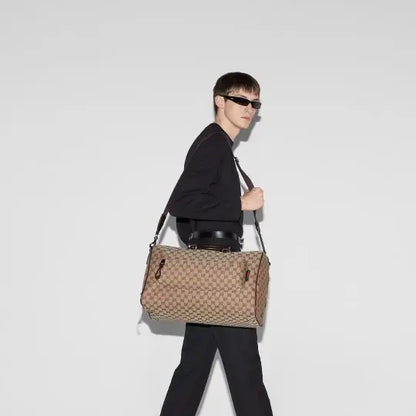 GG canvas medium travel bag