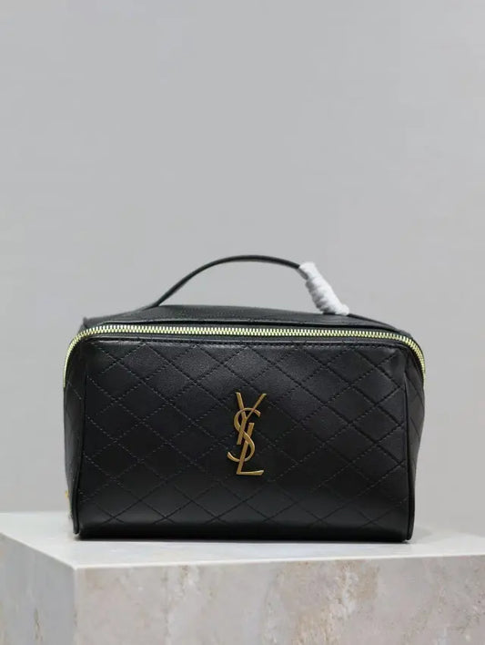 Gaby series cosmetic bag lambskin material