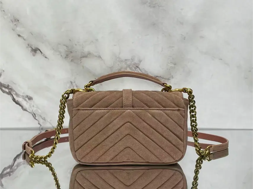 Mini College Bag in Suede