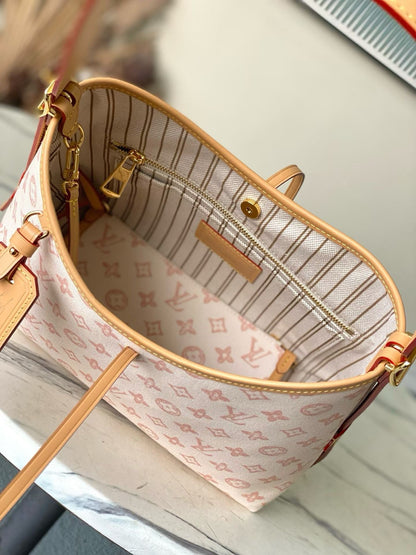 2026 CarryAll MM (Medium) Handbag in Linen Monogram Origine Lin Coated Canvas M27948