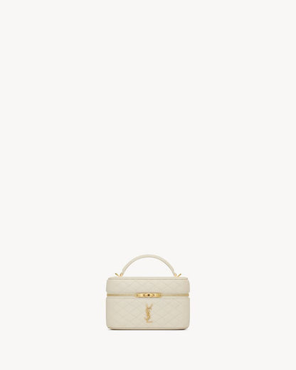 2026 Gaby Off-White Lambskin Cosmetic Bag 7667311EL079207