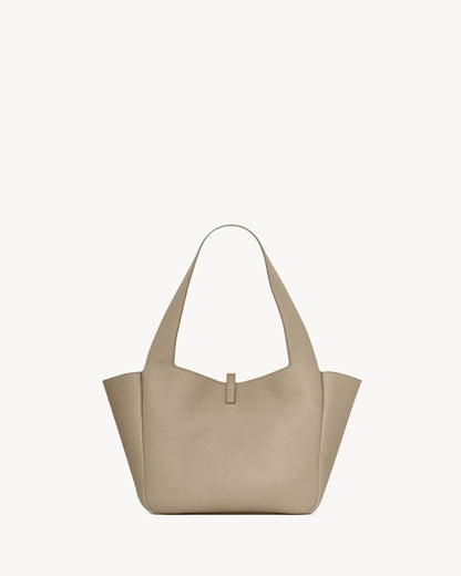 2026 Small LE 5 À 7 BEA Beige Deer Leather or Cowhide Tote Bag 779029AADUU1346