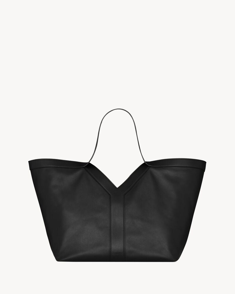2026 Y Tote Bag, Black Grained Calfskin 817602AAEB31000