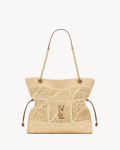 2026 Jamie Beige Raffia Woven Tote Bag 838876GAAFY2791