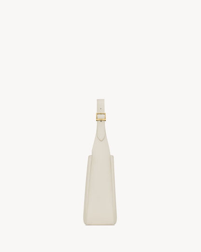 2026 Small Le 5 à 7 Supple Ivory White Leather Shoulder Bag 713938AAAUQ9207