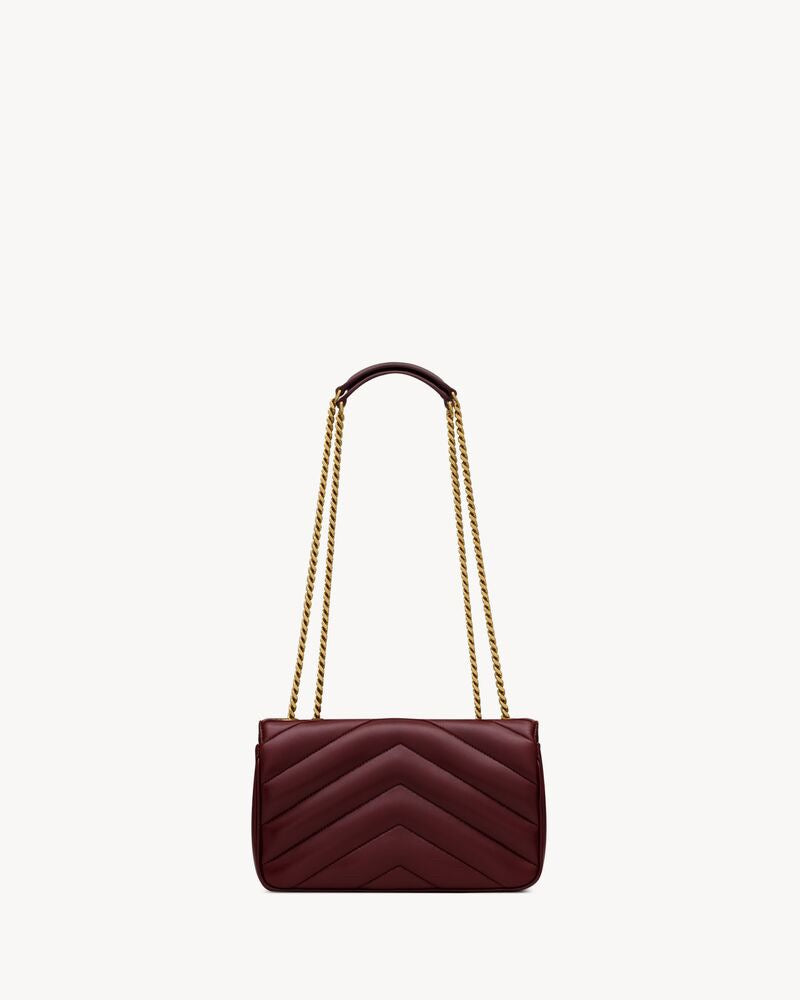 2026 Loulou Series Medium Deep Burgundy Lambskin Shoulder Bag 801439AAEAX6197